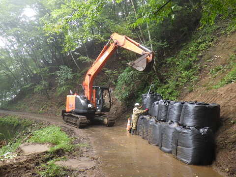 ①大型土のう設置1