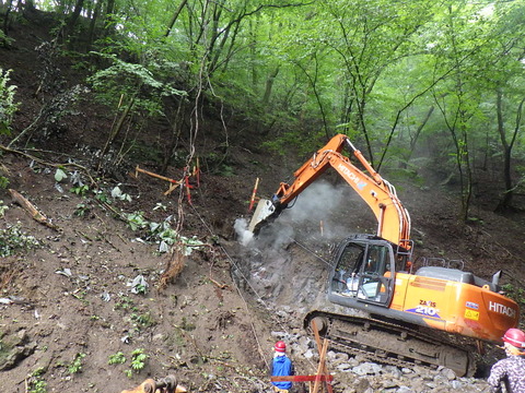 ⑥作業土工　床堀岩石